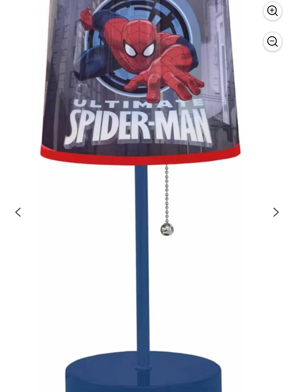 Spider Man Blue Table Lamp - Kids Nightlight